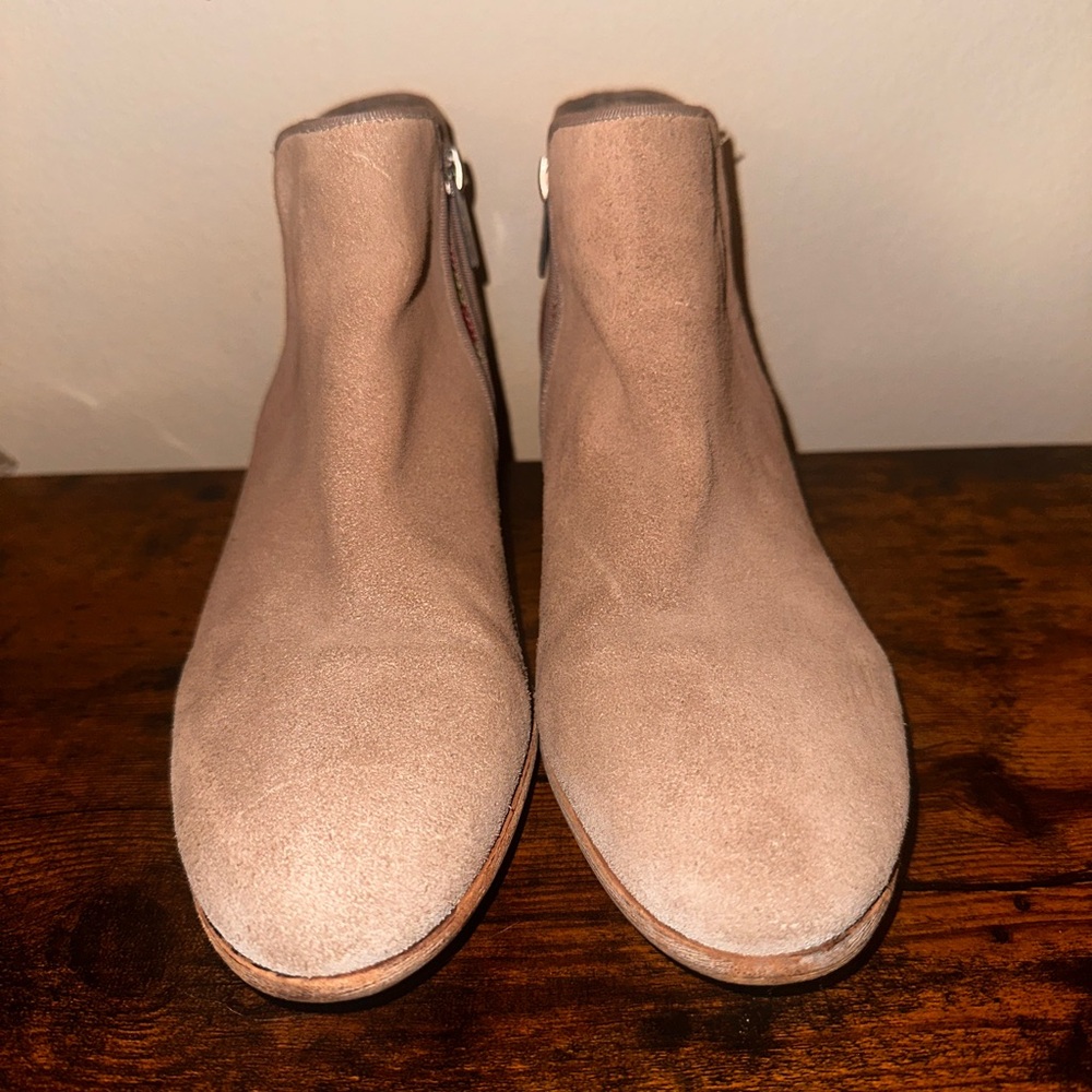 Sam Edelman Women’s Leather Booties Beige  Embroidered Aztec Putnam SZ 8 39 Boot - Picture 3 of 6